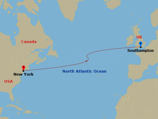 Transatlantická plavba ze Southamptonu do New Yorku lodí Queen Mary 2 – 15.12.2028