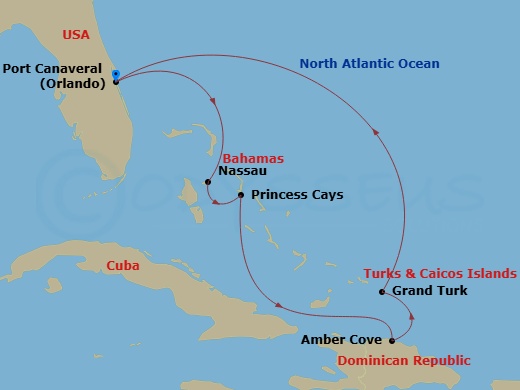 Plavba lodi Caribbean Princess – Východní Karibik a Turks & Caicos – 11.10.2026
